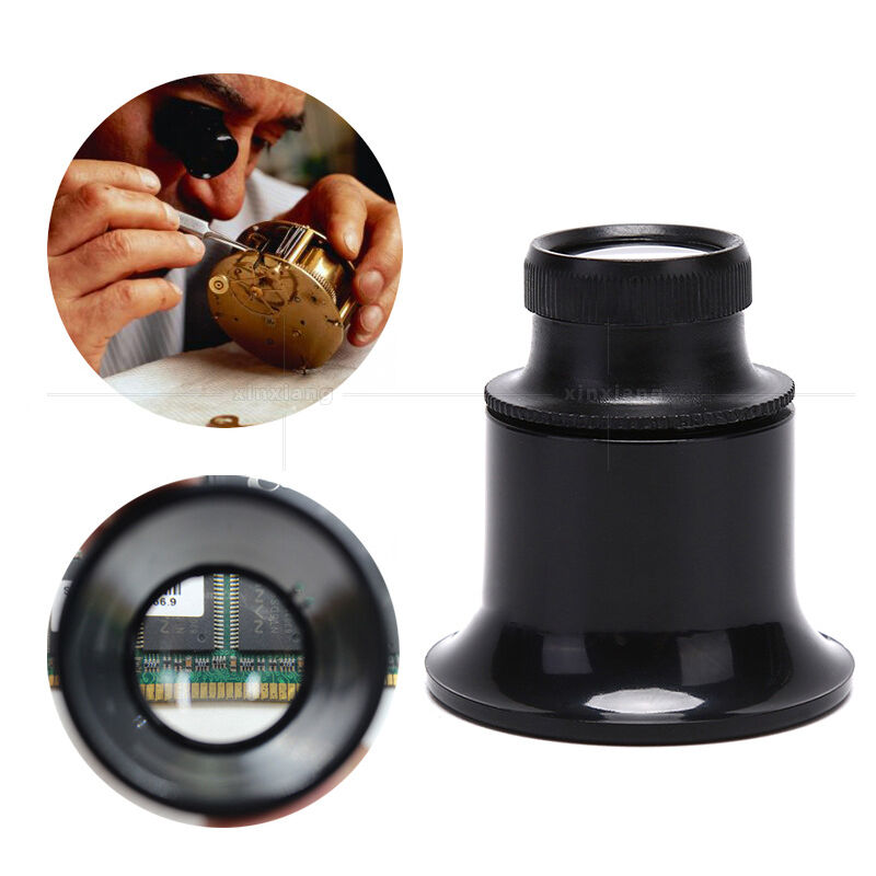 Magnifying Glasses, 20X Magnification Watchmaking Tool Magnifier Loupe Magnifier Set For Watching Jewelry Repair