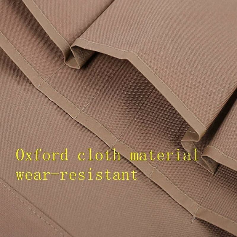 Gardening Apron 14 Pockets 600D Oxford Adjustable Protective Apron Brown