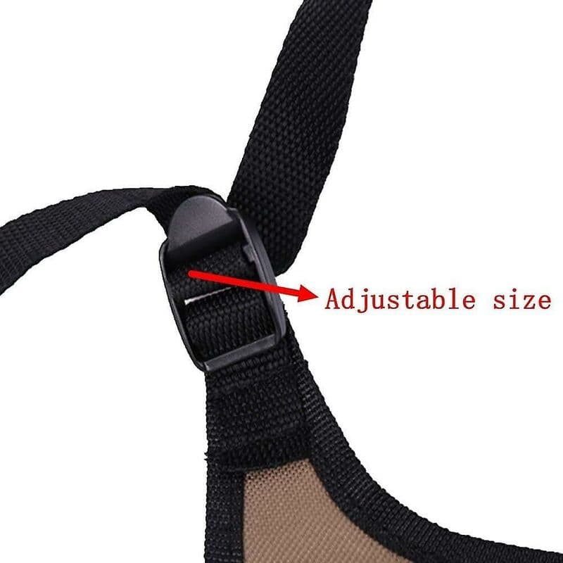 Gardening Apron 14 Pockets 600D Oxford Adjustable Protective Apron Brown