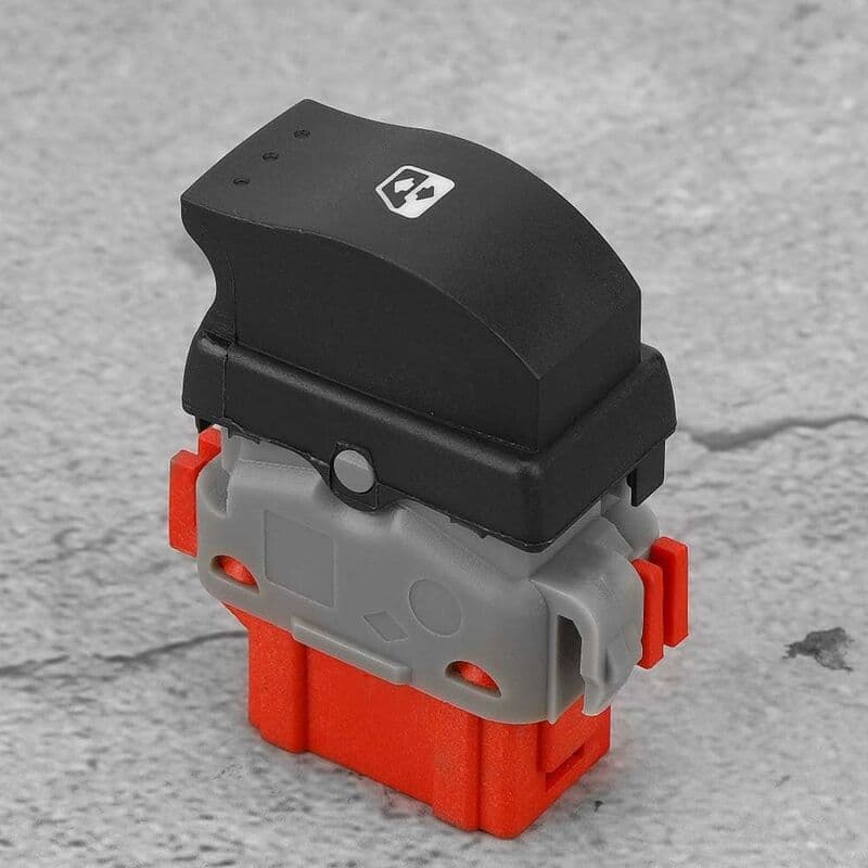 Window Switch Power Control Button for Renault Master MK2 Trafic Opel Movano Interstar 1998-2012 Black