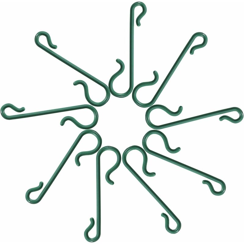 Green Christmas Tree Hooks Christmas Hook Mini Hangers For Christmas Tree, Christmas Wreath, Christmas Vine (200)