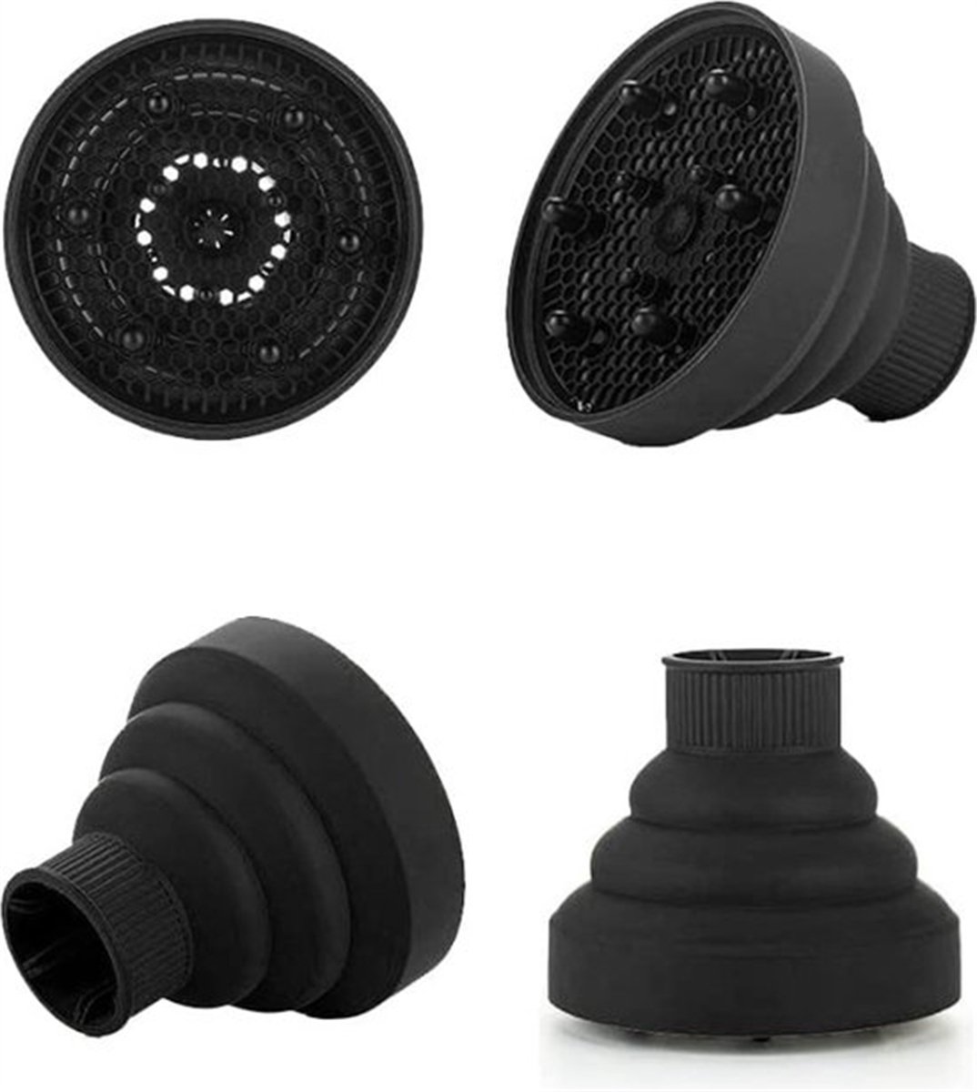 Universal Hair Dryer Diffuser Nozzle - Universal Silicone for Curls, Universal for Brushes