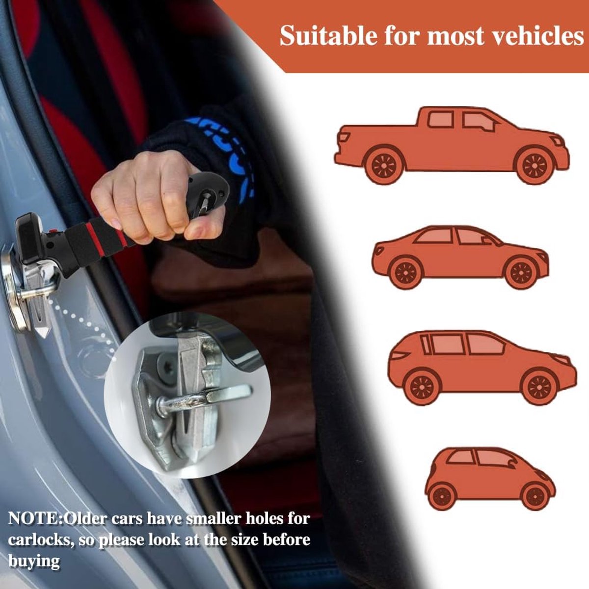 Set of 2 multifunctional car door handles, as an aid for getting in and out of cars, making it easier for disabled people / the elderly / small children / pregnant women / injured people to get in and out of the car