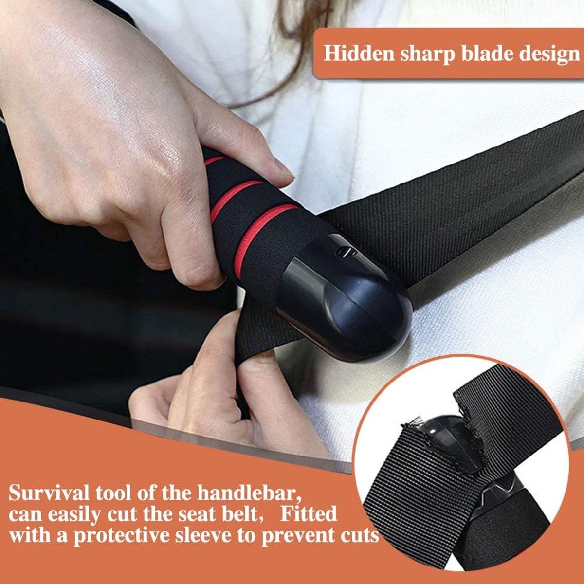 Set of 2 multifunctional car door handles, as an aid for getting in and out of cars, making it easier for disabled people / the elderly / small children / pregnant women / injured people to get in and out of the car