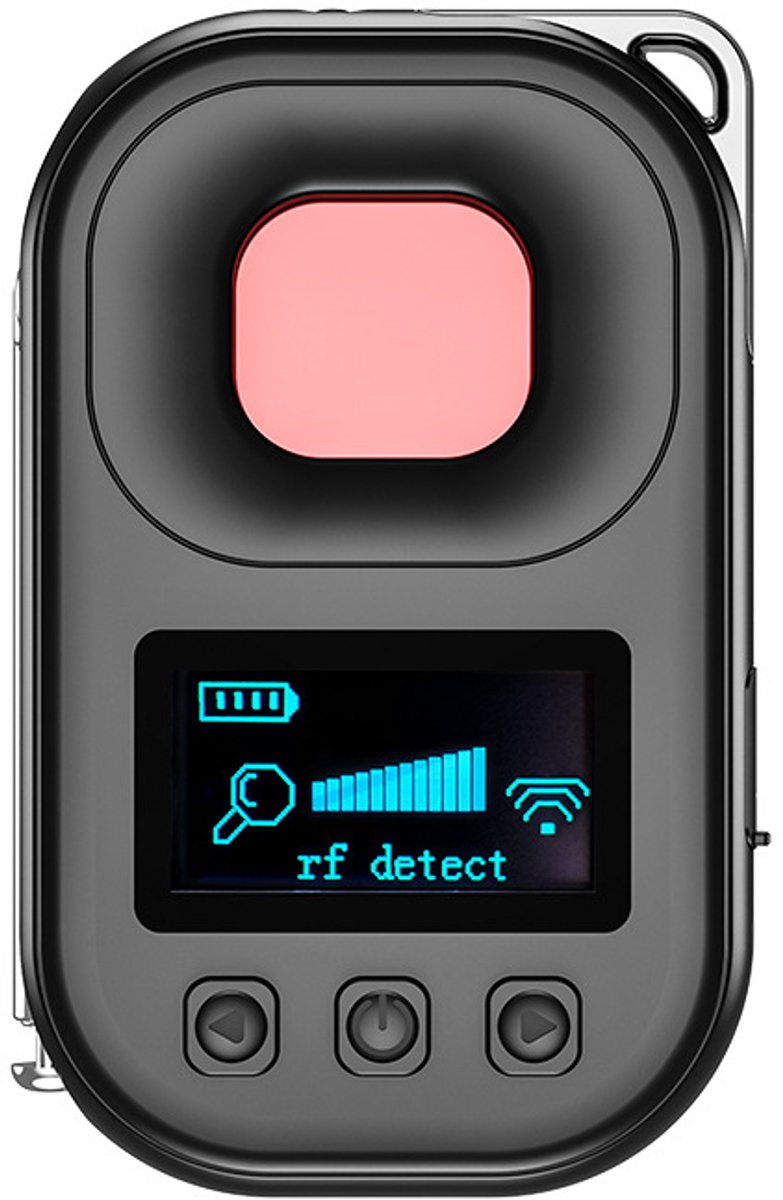 Camera detector - spy camera - hidden camera detector - listening device detector - insect and GPS tracker detector - 4 modes - rechargeable - camera detector for travel, car, office, bathroom