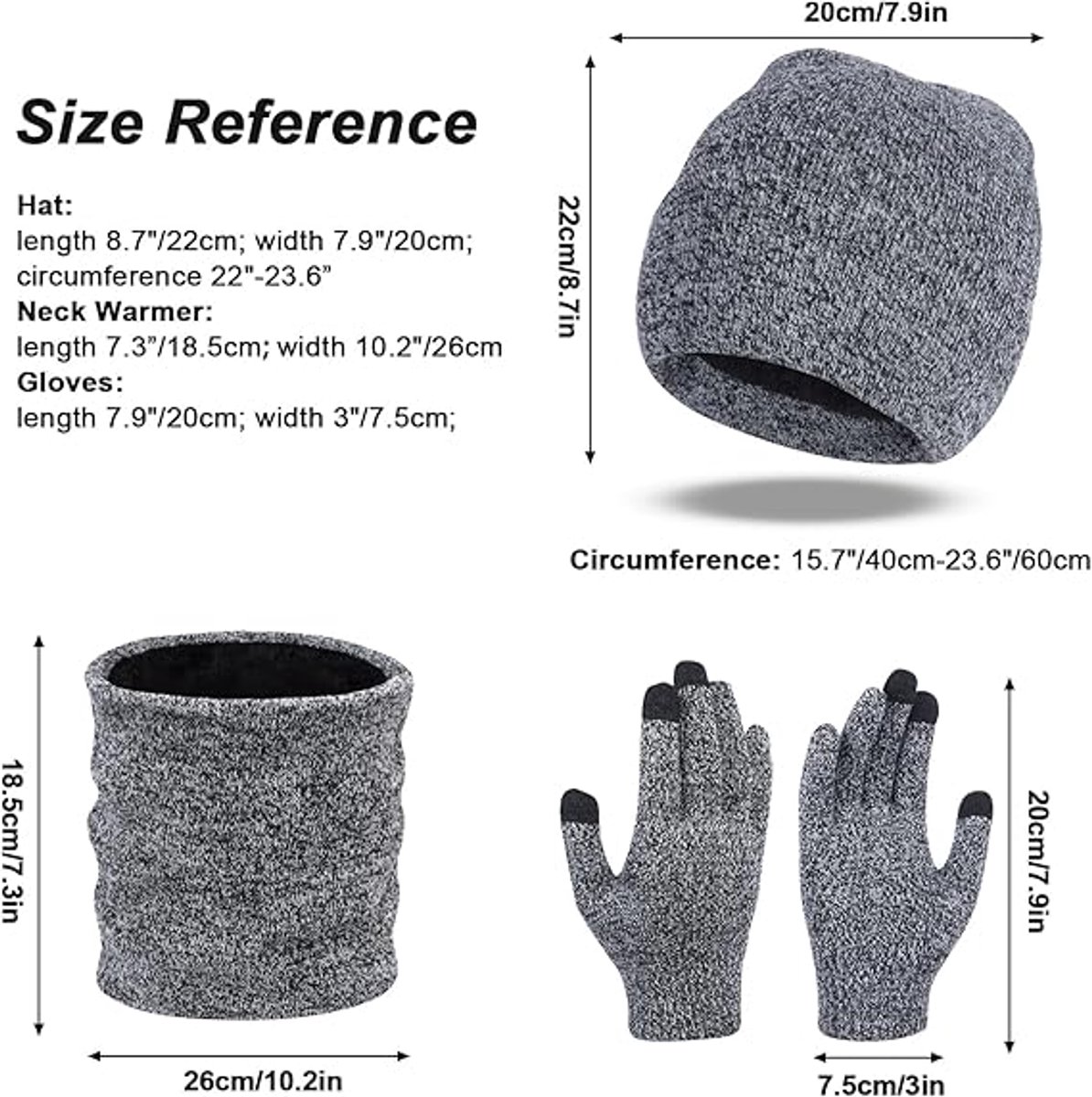 Beanie - Cotton beanie - Warm winter beanie - Scarf - Gloves - Touchscreen gloves - Ski mask - 3-in-1 beanie - Snowboard, skate, riding - Windproof and warm - Soft and comfortable - Warm fleece lining - Neck warmer