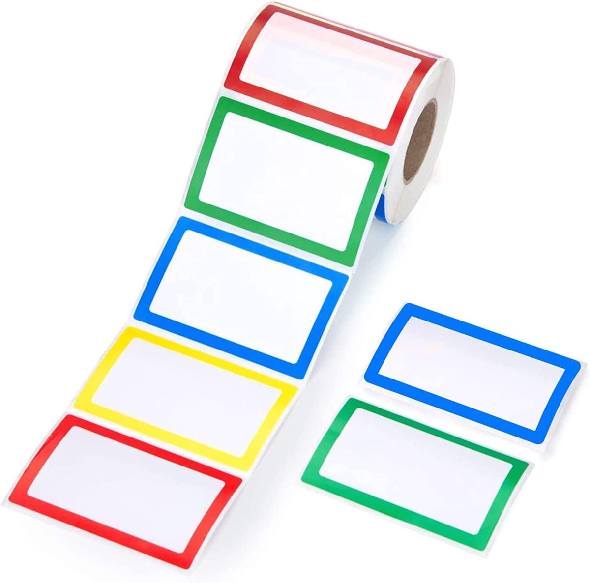 Self-adhesive name labels - Freezer stickers - Moving stickers - Waterproof - Self-adhesive labels - For office, school, gifts, kitchen, bottles, files - 300 pieces - Multi