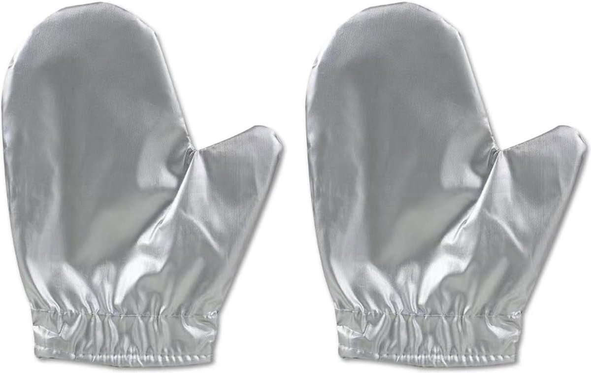 Steam ironing gloves, set of 4, flexible, steam-resistant, heat-resistant, waterproof, for garment steamers - Silver1