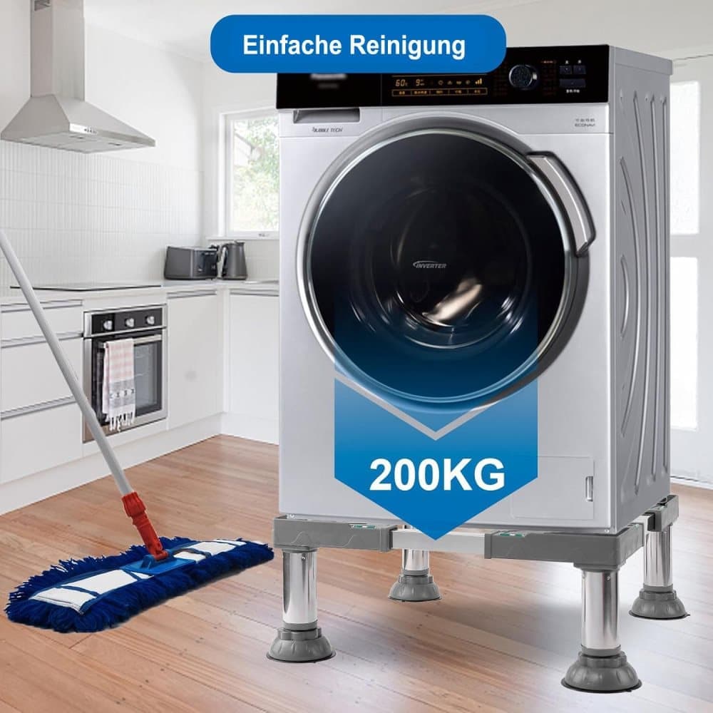 Washing machine base with vibration-damping legs, strong load-bearing capacity, non-slip and practical, 16-19cm