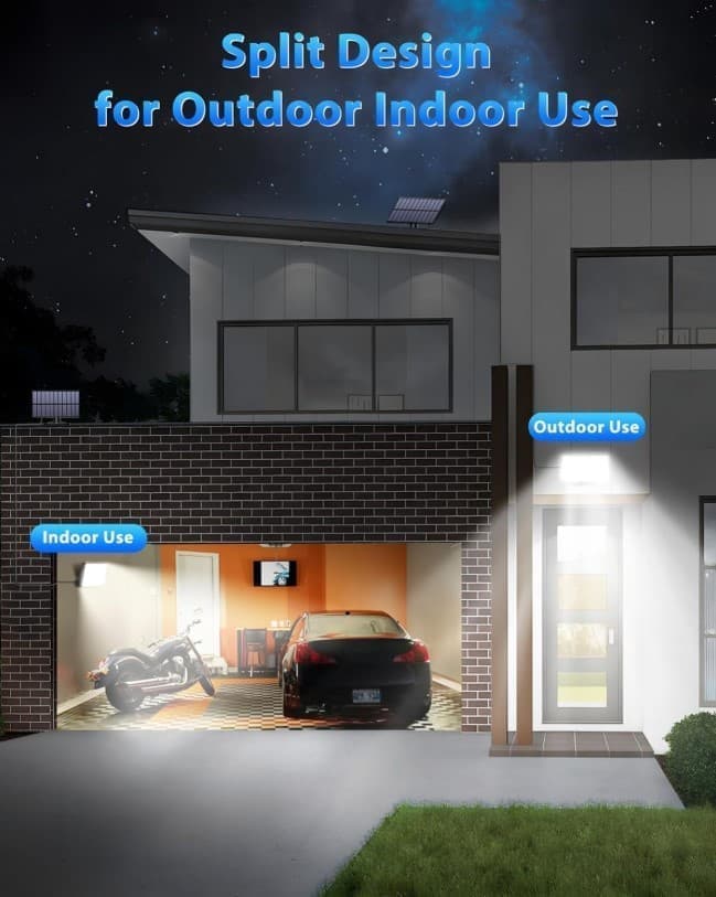 172 LED Solar Light Outdoor with Motion Sensor, IP65 Waterproof, 3 Modes for Garden and Driveway