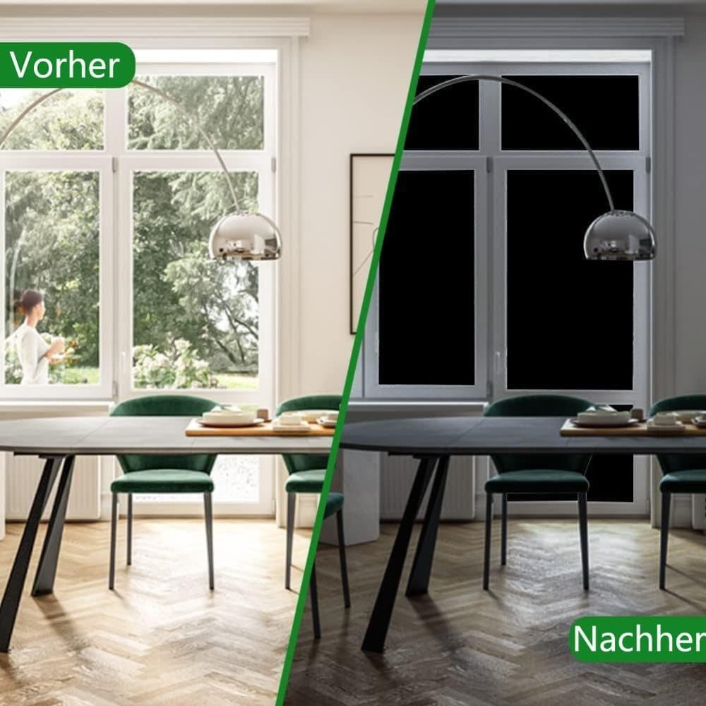 Black Self-Adhesive Window Film Mirror Reflective for Sun UV Protection and Privacy Blocks Heat, 50cmx2m