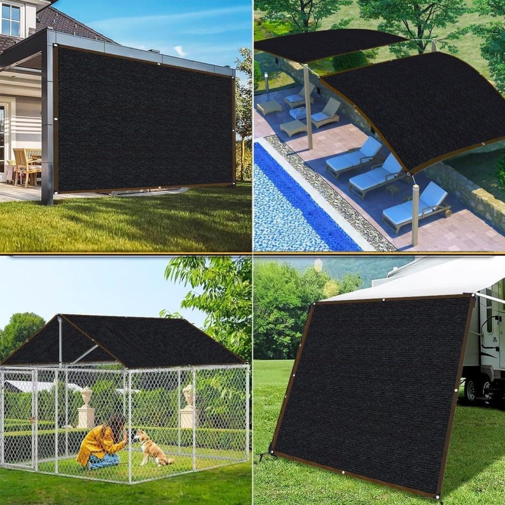 3x3m HDPE Sun Protection Net, Thick Dense UV Protection Fabric for Garden Greenhouse and Patio, Heat Insulating