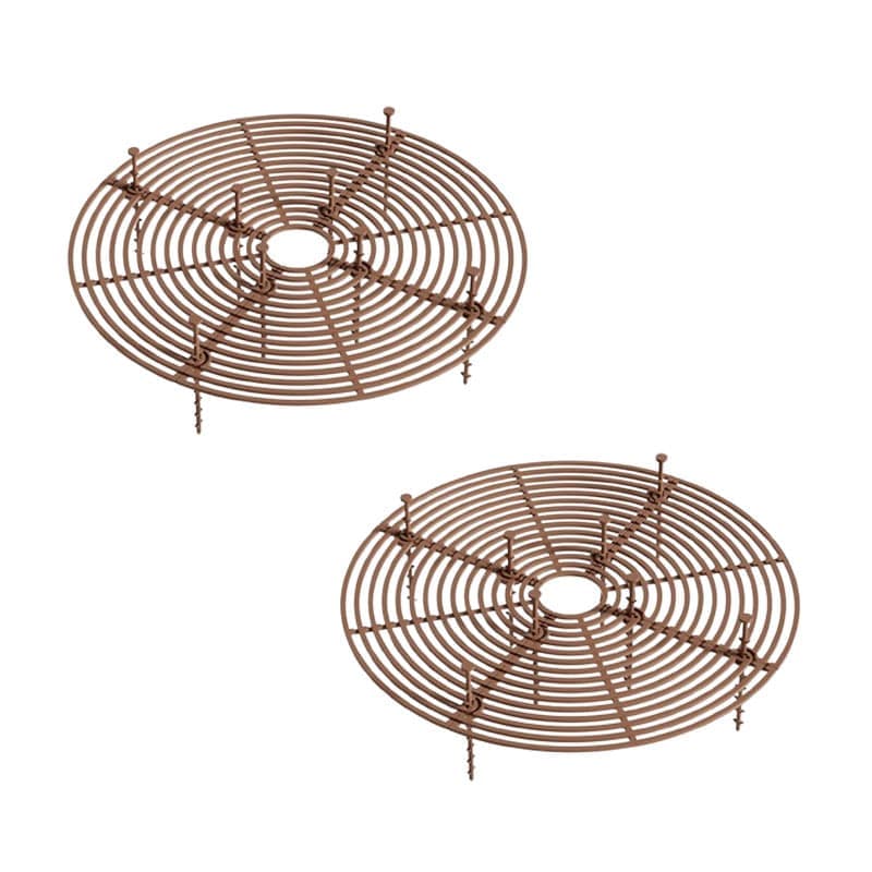 2-pack Waterproof Cuttable Pot Covers, Prevents Pets from Digging, Compatible with Indoor and Outdoor Gardens, Brown, M