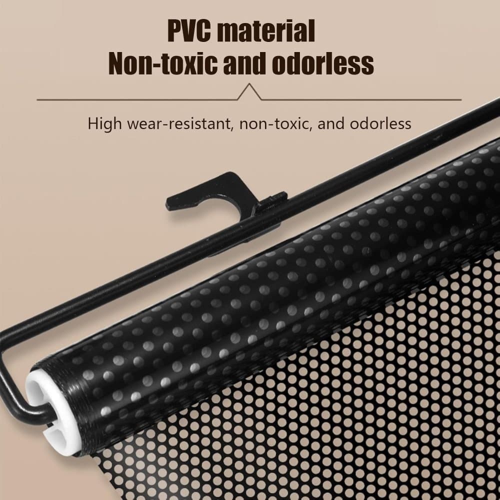Retractable Safety Gate for Dogs, 80cm x 72cm (40x125cm), Protective Fence for Doorways and Stairs