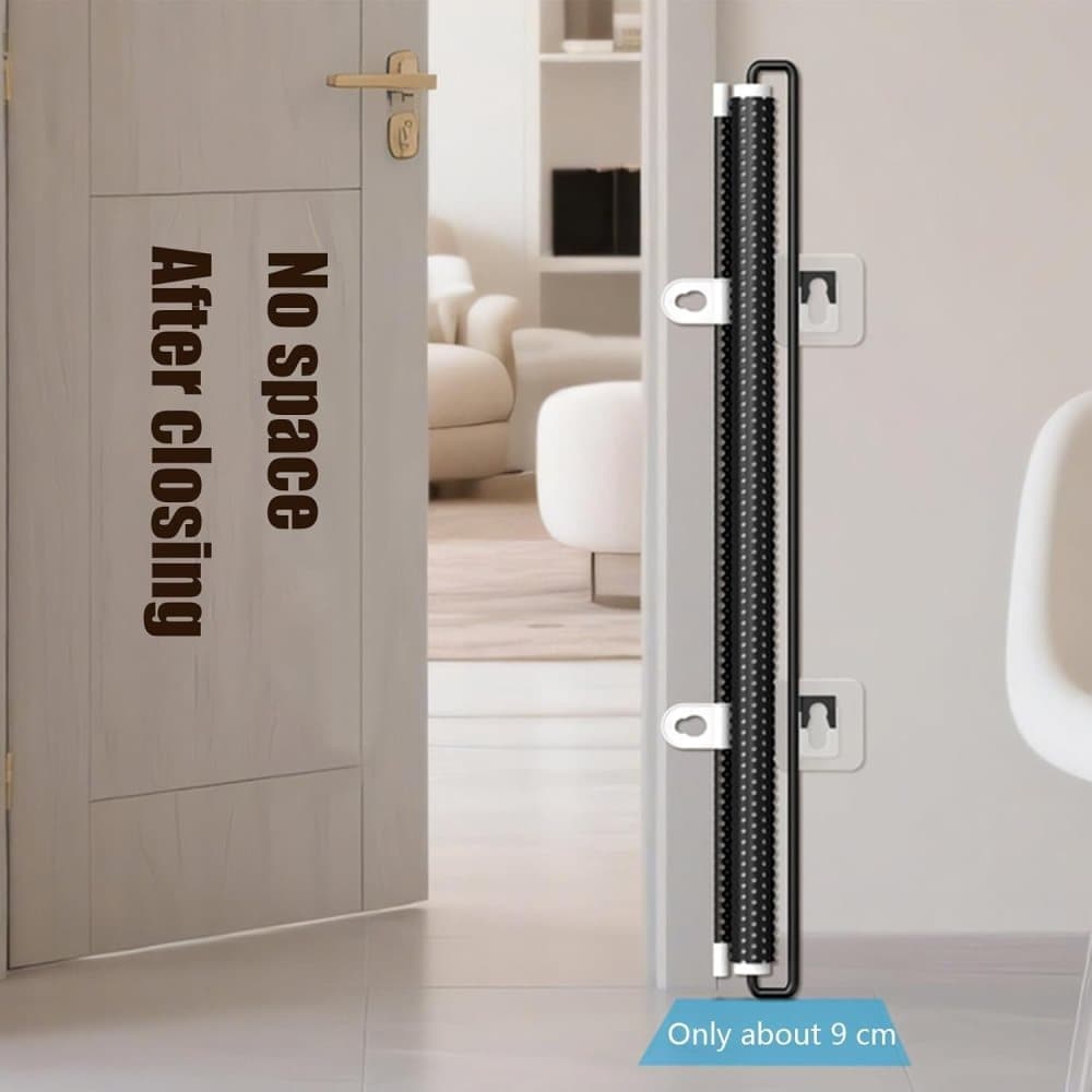 Retractable Safety Gate for Dogs, 80cm x 72cm (40x125cm), Protective Fence for Doorways and Stairs