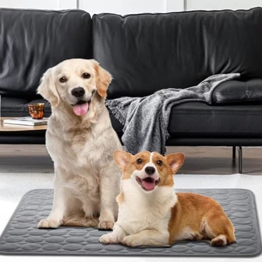 Cooling Mat for Dogs and Cats, 70x55cm, Dark Gray, Breathable, Multiple Colors Available