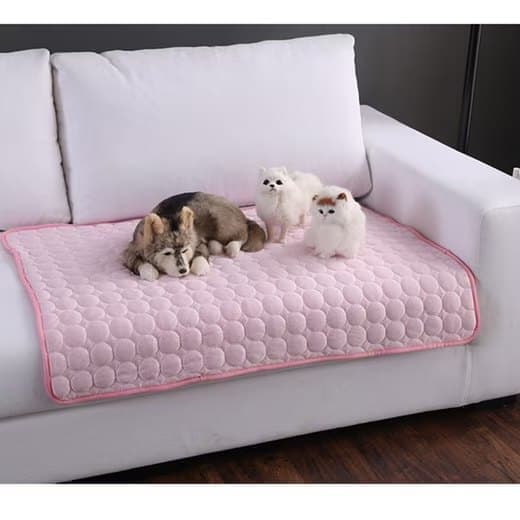 Cooling Mat for Dogs and Cats, 62×50cm, Breathable, Multiple Colors, Compatible with All Breeds, Pink