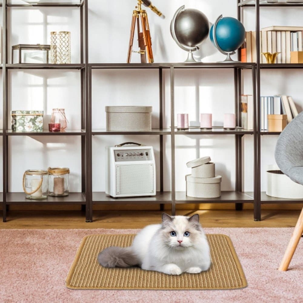 Cat Scratching Mat Natural Sisal Durable Non-Slip Base 40x60cm