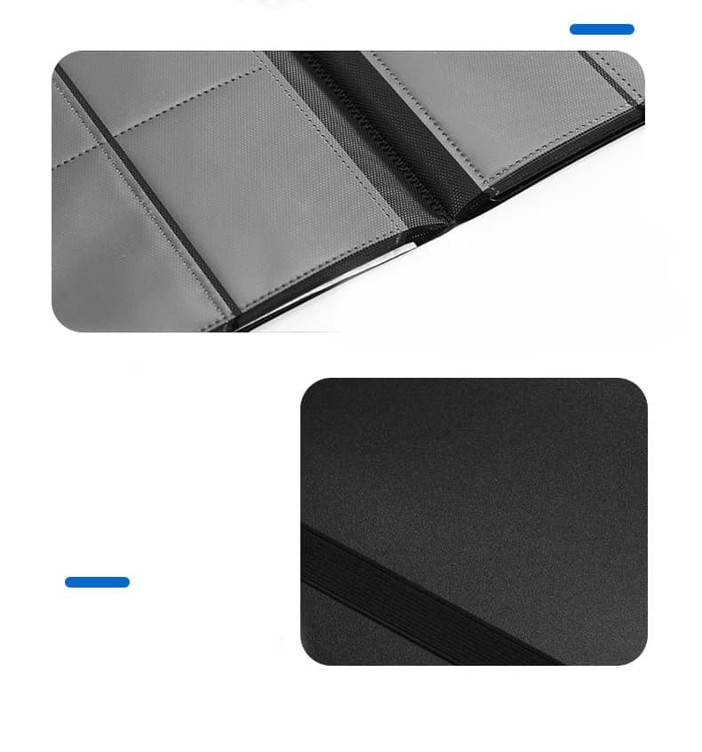 Football Star Card Collection Album 1 Pack, 4-Grid, Compatible with Pokemon and Sports Cards