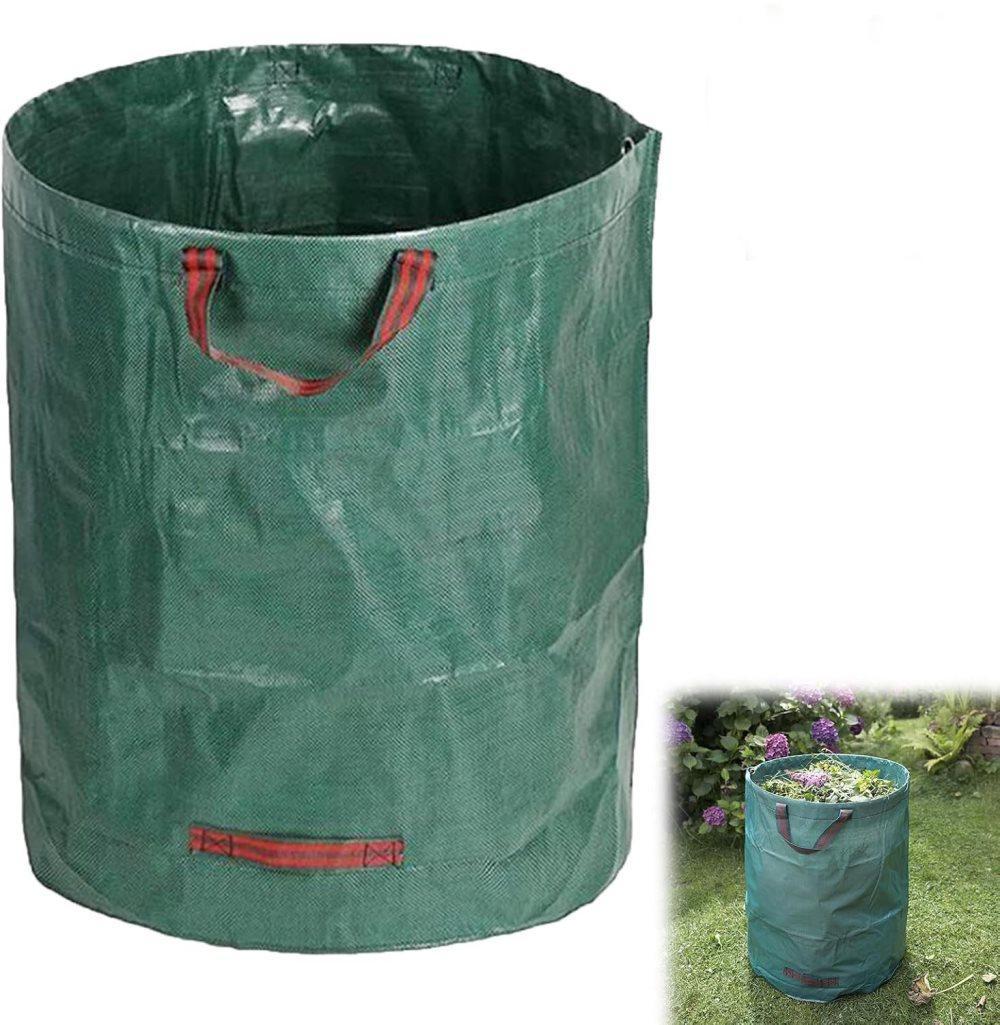 2 Large Capacity Garden Bags with Handles, Self-Standing and Robust for Leaves Lawn Hedges and Garden Waste, 67 x 76cm