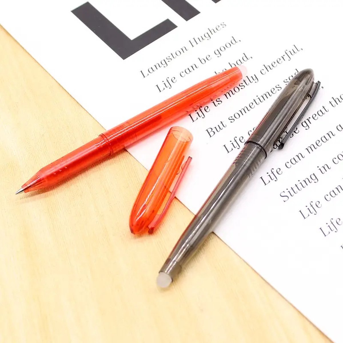 Erasable Pens 5 Pieces | Ballpoint Pens | Ballpoint Pen | Gel Pen | 0.7 mm Ballpoint Pen | Blue Ink | Blue Pens