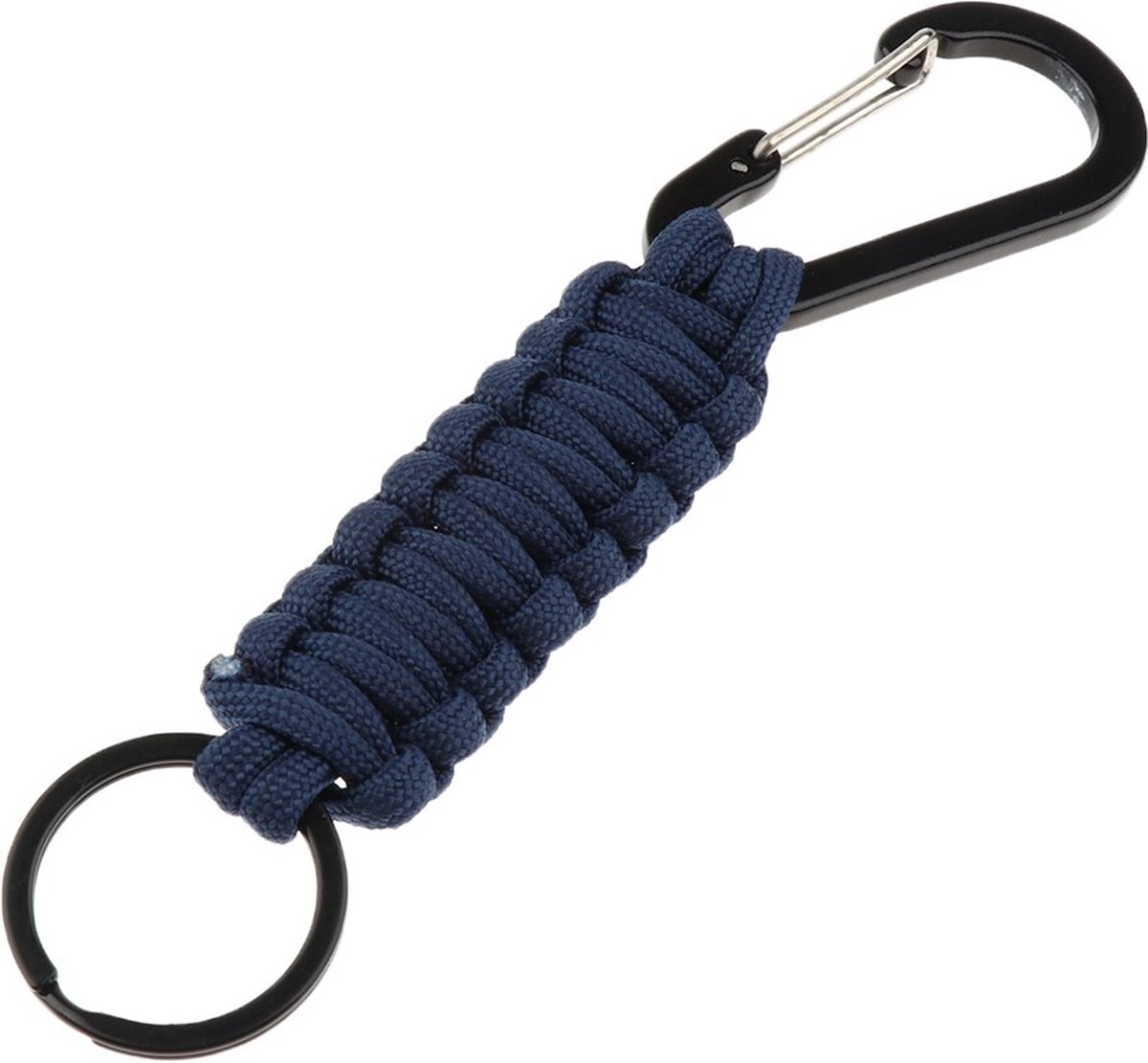 Paracord Survival Keychain with Carabiner | Emergency Kit | Extra Strong | Blue