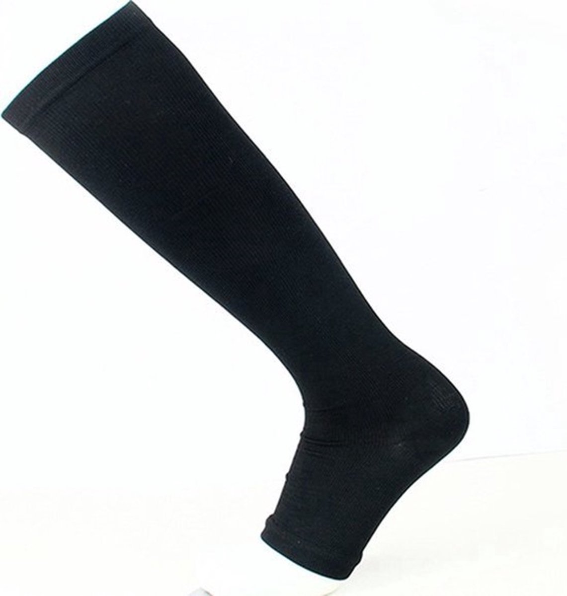 4 Pairs of Compression Stockings with Zipper | Compression Socks | Support Stockings | Airplane Socks | Anti-Fatigue | Size L/XL (40-45) | Black