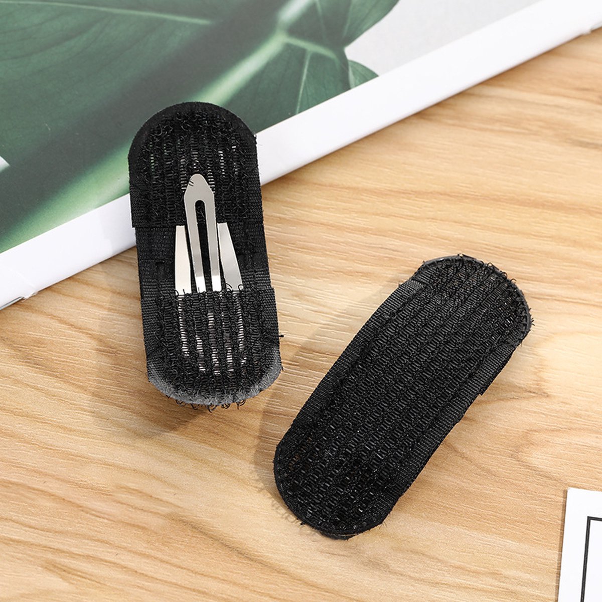 Set of 2 Hair Volume Clips | Invisible Hair Volume Enhancer | Invisible Hairpin | Hair Accessory | Black