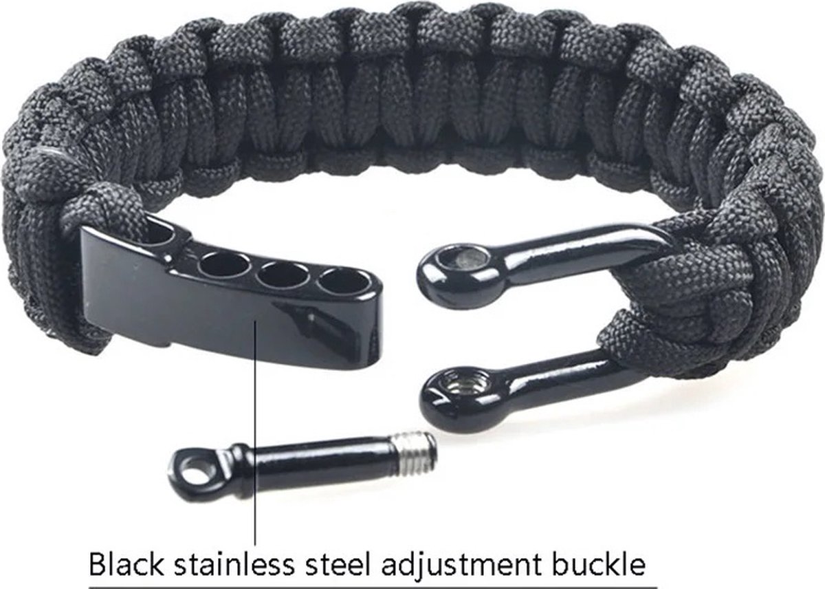 Paracord Survival Bracelet I Paracord Survival Bracelet I Extra Strong I Brown