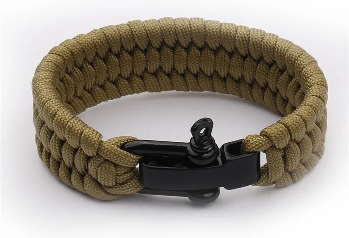 Paracord Survival Bracelet I Paracord Survival Bracelet I Extra Strong I Brown