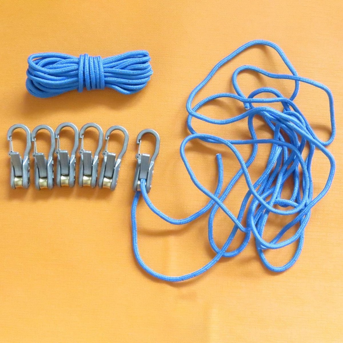 Paracord Adjusters 6-pack – With locking buckle, camping/boat