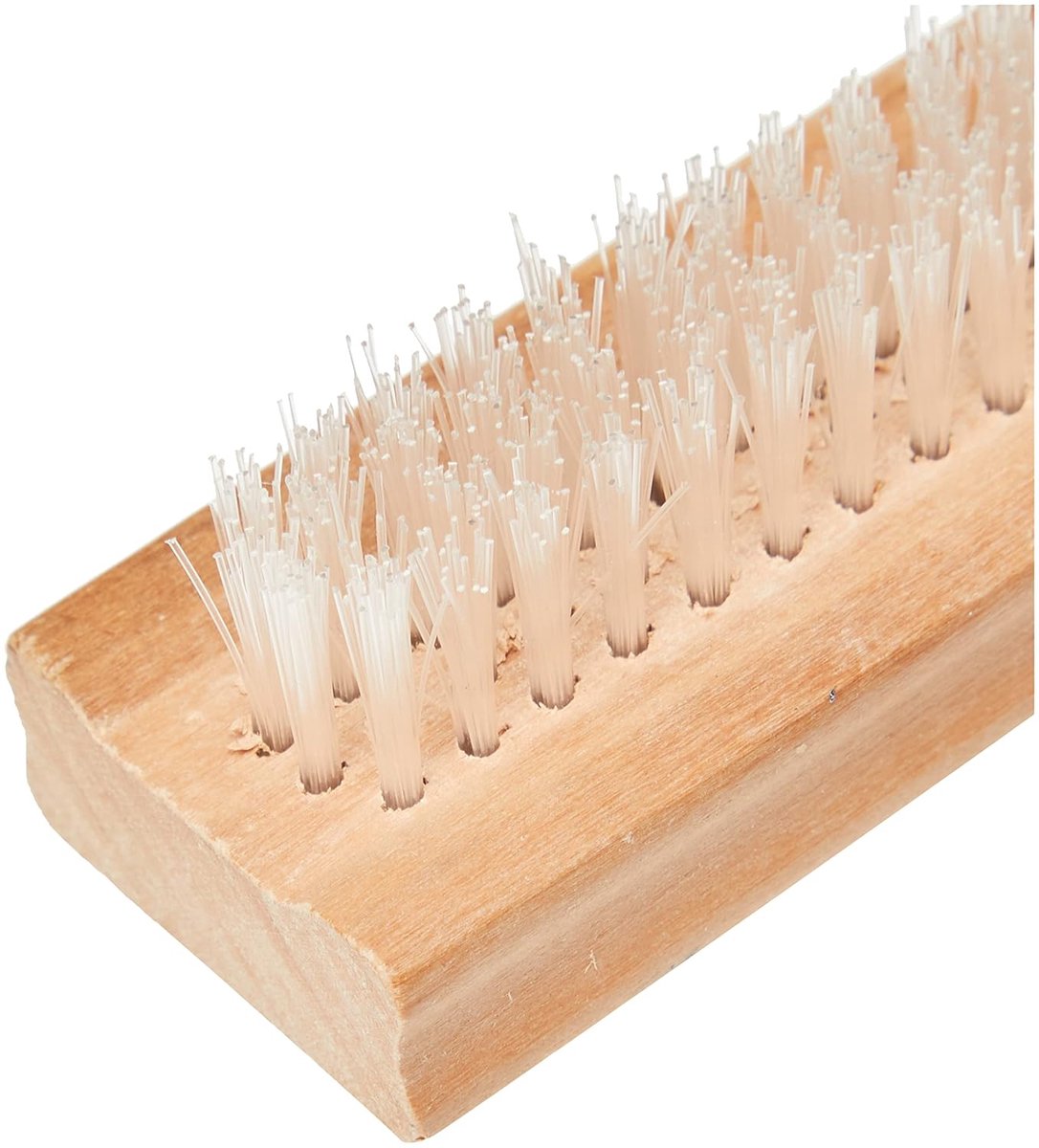 Nail brush - Wooden nail brush - Double-sided soft brush for cleaning nails - Nail and pedicure brush