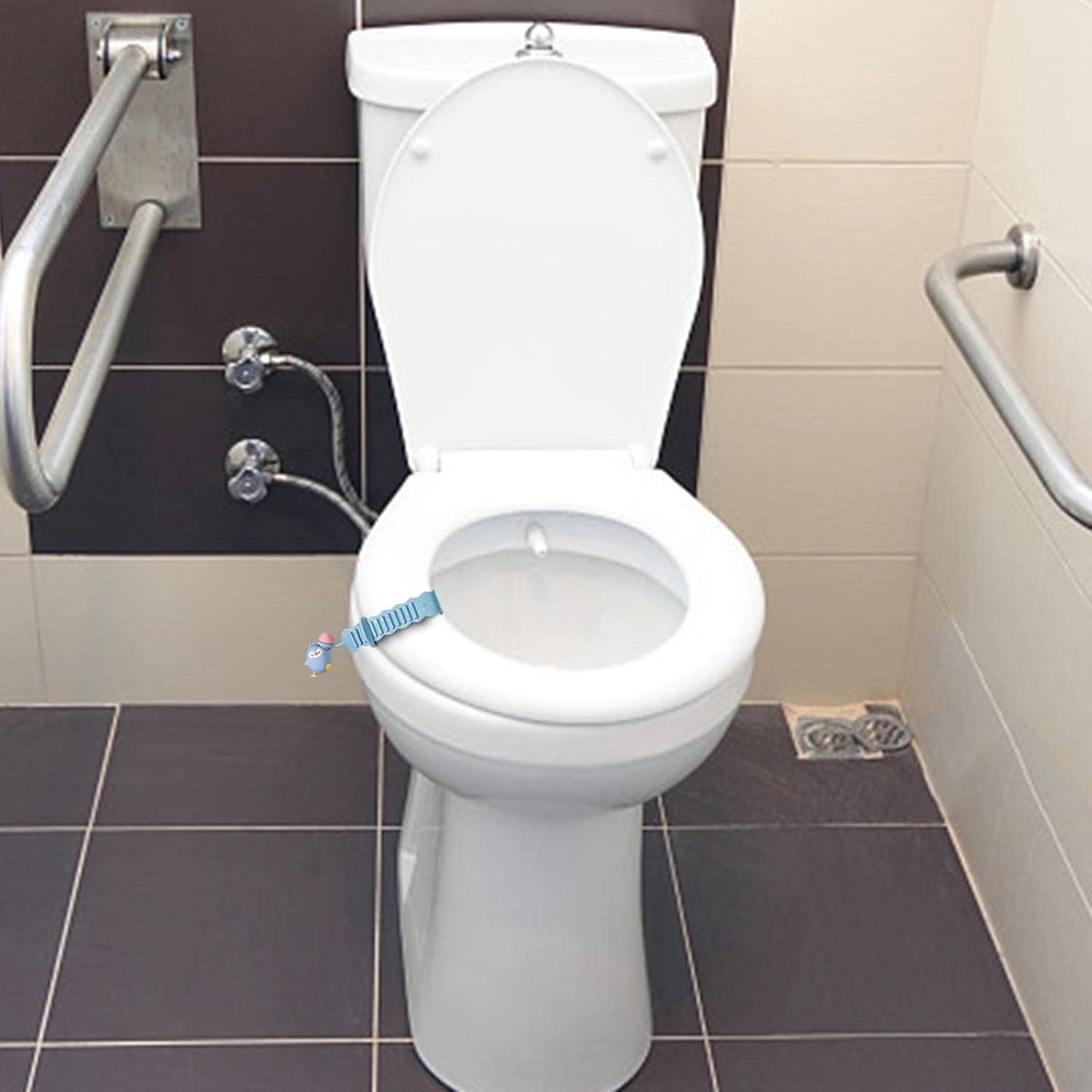 Toilet Seat Lifter Rings - 3 Pieces - Toilet Seat Lifter - Toilet Seat Lifting Device Touch - Toilet Lid Handle - Toilet Bowl Seat Lifter - Toilet Accessories - Hygienic Toilet Seat Lifting - Lid Handle - Multifunctional - Silicone - Hygienic