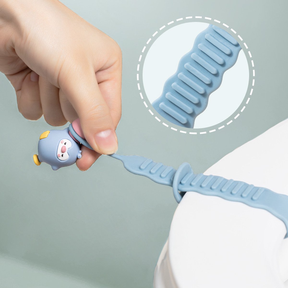 Toilet Seat Lifter Rings - 3 Pieces - Toilet Seat Lifter - Toilet Seat Lifting Device Touch - Toilet Lid Handle - Toilet Bowl Seat Lifter - Toilet Accessories - Hygienic Toilet Seat Lifting - Lid Handle - Multifunctional - Silicone - Hygienic