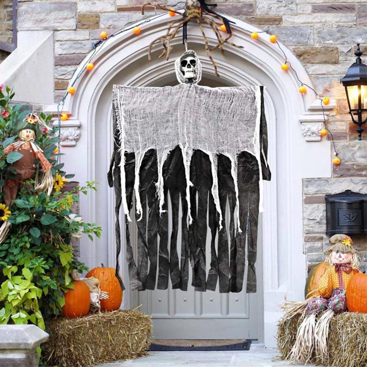 Halloween - decoration - Hanging Skeleton - Hanging Skeletons - Scary Creepy Skeletons - Halloween decoration - Horror Decoration for Haunted House - Haunted House - Reusable Halloween Skeleton - 1 piece - Suitable for festivals / parties / Halloween