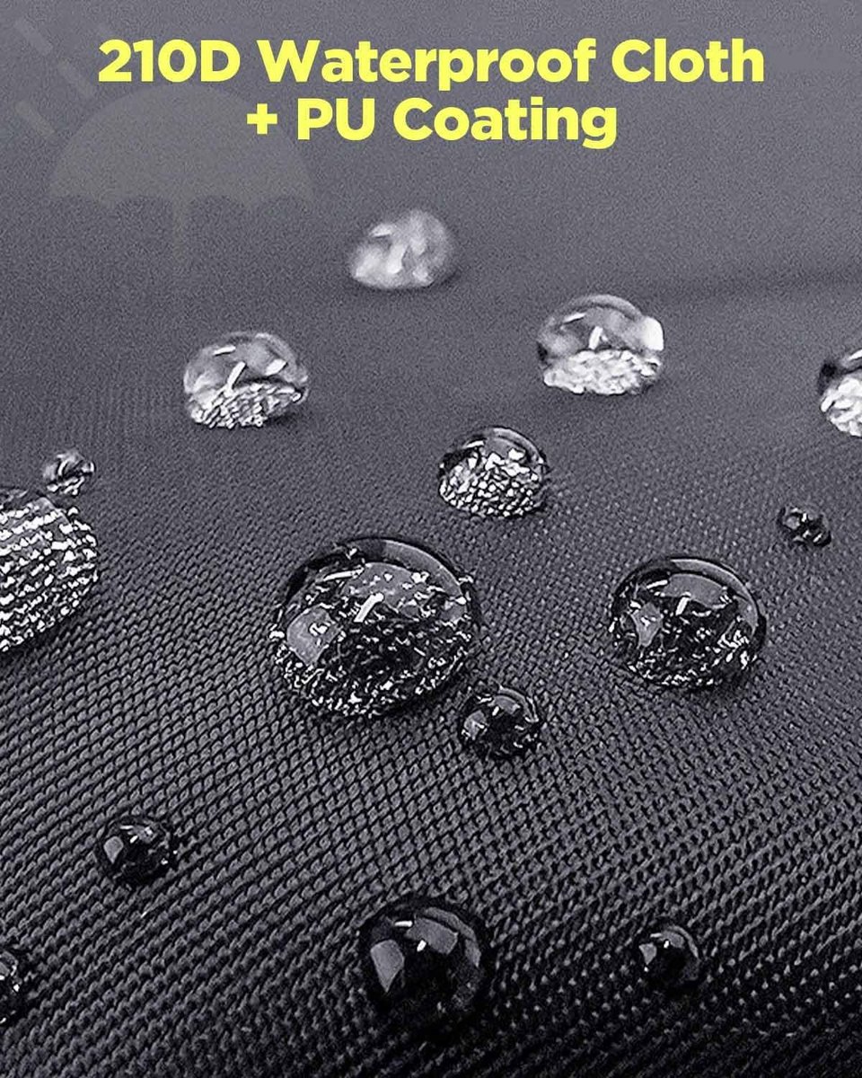 Dryer Cover - Protective Cover - Rotating Clothesline Cover Waterproof Fabric - 165x16x16 cm - Universal Dryer Cover - Heavy Duty Rotating Clothesline Cover with Zipper - Protective Weatherproof Cover for Garden Dryer and Drying Rack - Black