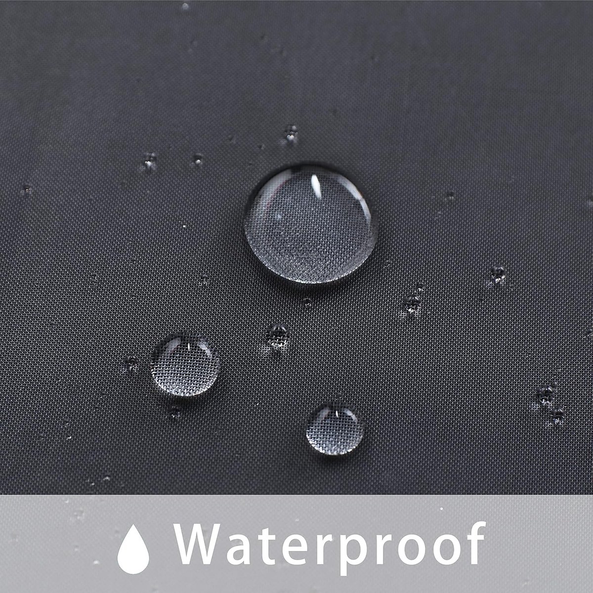 2-pack - Waterproof for outdoor use - Solid color - Transparent patio curtains - Sun protection and UV protection - Curtains with wide rings - Suitable for indoors, living room, bedroom, veranda, gazebo - Black - 183 x 132 cm