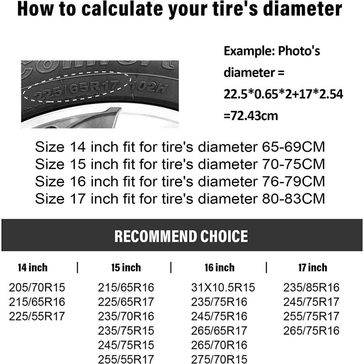 Tire cover - 17 inch - Tire covers - Spare tire cover - Tire dust cover - Spare wheel dust cover - Car tire protective cover - Spare wheel protective cover - Tire storage cover - PVC leather - Dust cover - suitable for tire diameters 80-83 cm - Black