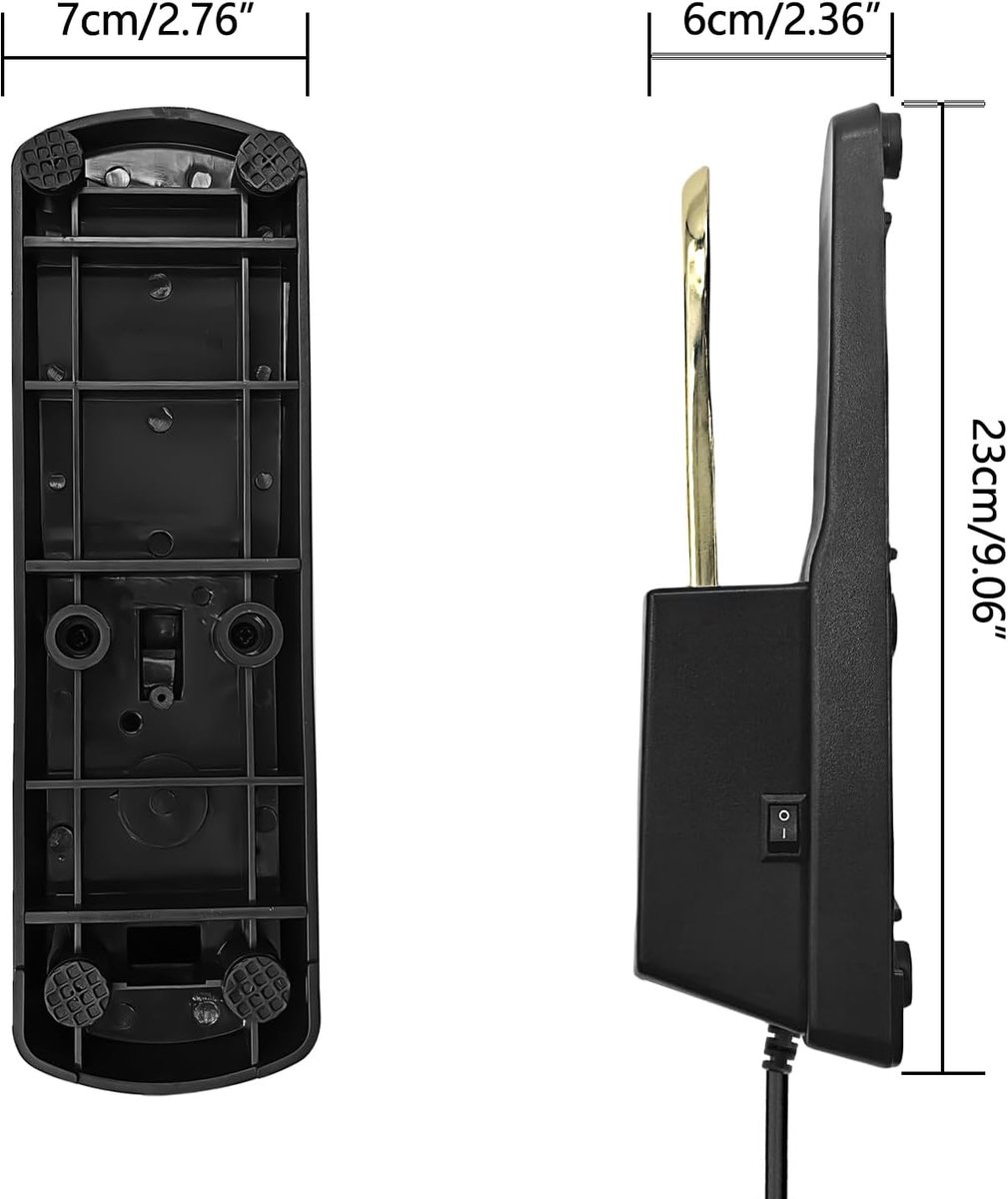 Universal sustain pedal for keyboard - Sustain pedal - universal piano foot pedal - for Boston sustain pedal for piano or keyboard - 1/4'' (6.35 mm) input plug - for digital piano/MIDI electronic keyboard and synthesizer - Gold