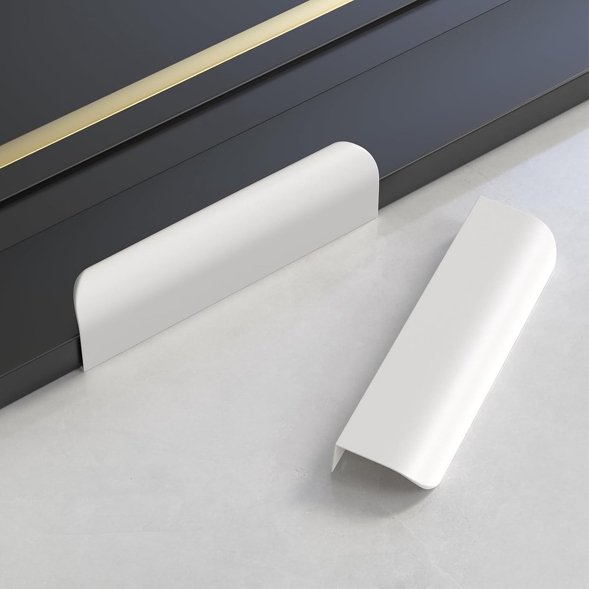 10 pieces - 150*40*17.5 mm - Cabinet handles - Drawer handles - Concealed handle - Aluminum alloy handle - kitchen cabinet handles - furniture accessories - hardware - white