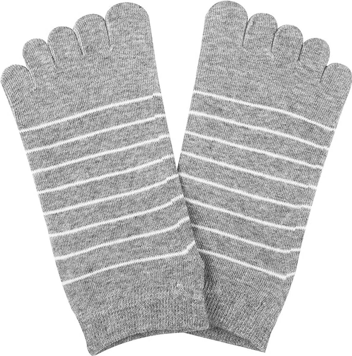 5 pairs - Toe socks - Toe socks - Yoga socks - cotton toe socks for women - Runner toe socks - Runner Toe socks - Smooth toe seam - Cotton - Comfortable Socks - sports socks - loose toe socks - breathable sports socks - grey