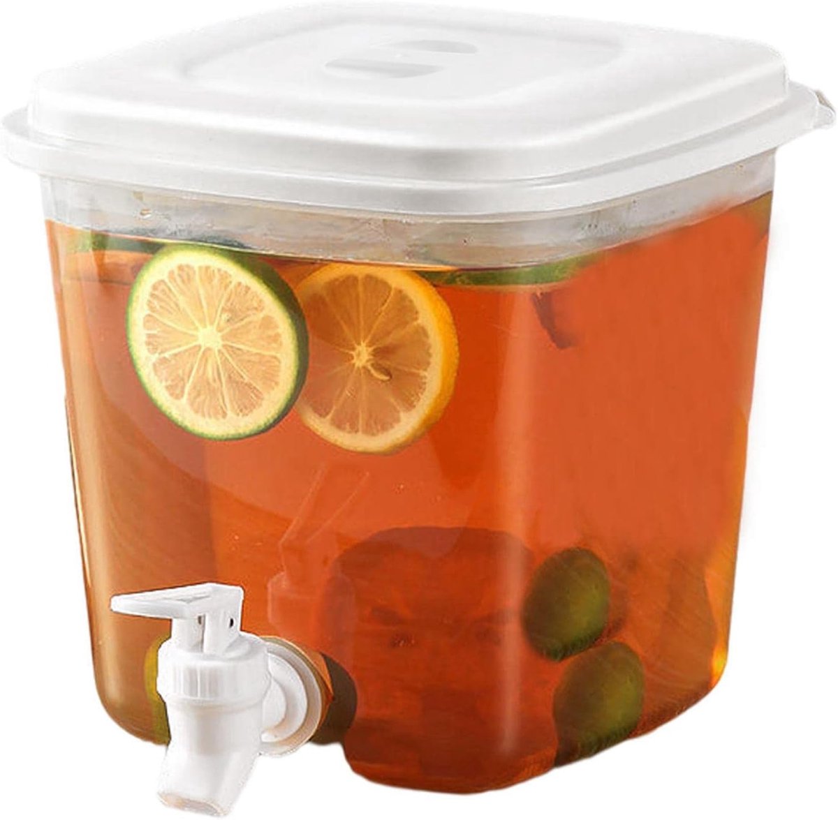 Water Dispenser - 3.5L Water Dispenser with Lid - Water Tap - Drink Bucket - Beverage Machine with Tap - Lemonade Dispensers - Lemonade Tap - Plastic Juice Dispenser - Beverage Dispensers - Juice Dispenser - Lemonade Juice Party Cocktail Cold Water J