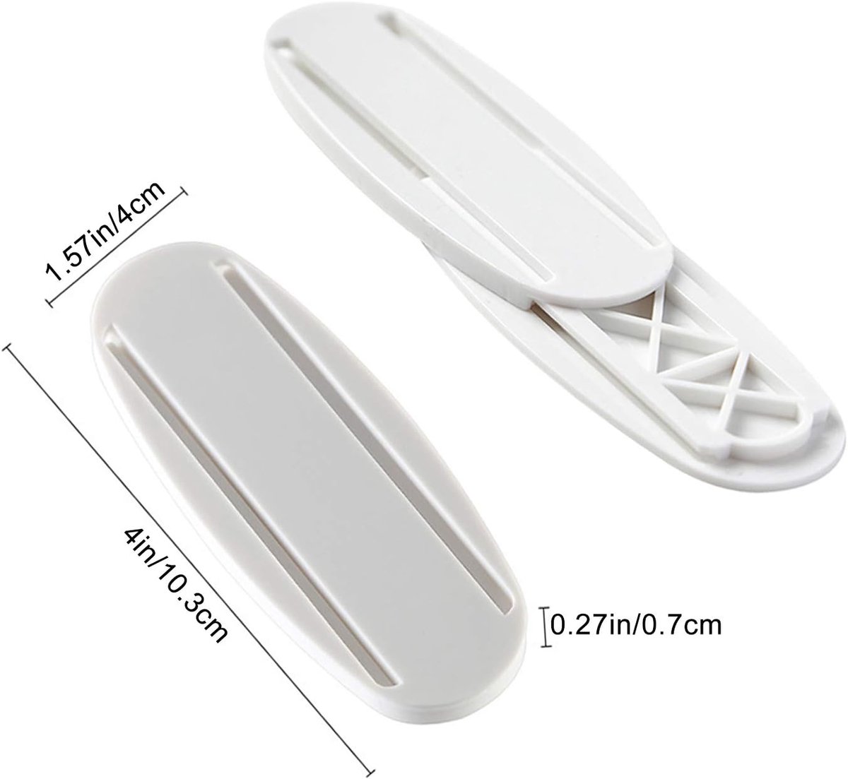 5 pieces - 10.3*4 cm - Self-adhesive power strip mount - Power strip holder fixer - wall sticker for socket - holder for power strip - no holes - wall mounting - for remote control, router, computer, kitchen, home and office - white
