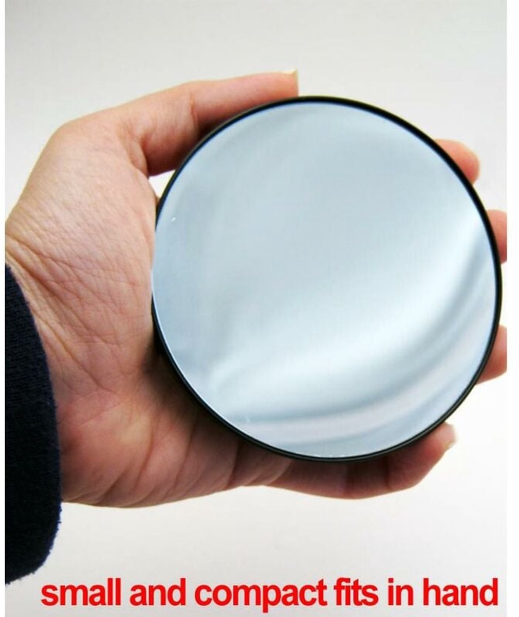 Make-up Mirror - 10x Magnification - With Suction Cup - Magnifying Mirror - Round - Portable Bathroom Shower Mirror - For detailed make-up and skin care up close - 88mm