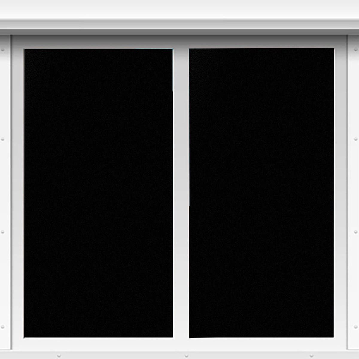 Window Film Blackout Privacy Protection 45x100cm Black 2 Piece