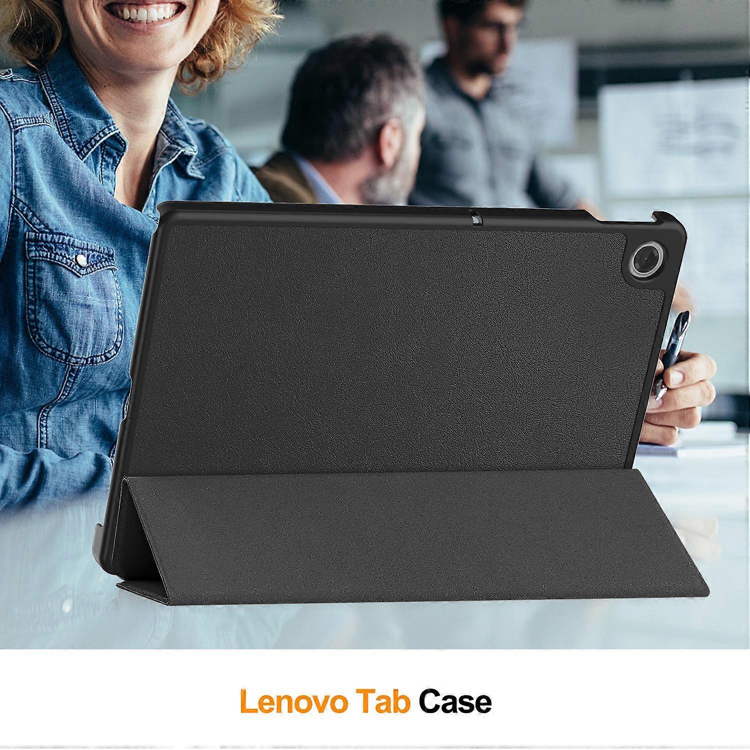 Lenovo Tab TB311FU Compatible Anti-Drop Leather Stand Case Multicolor Black