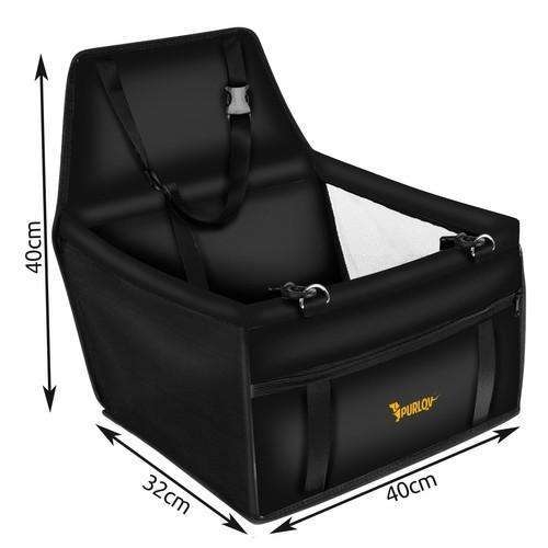 Pet Car Seat for Dogs and Cats - Black