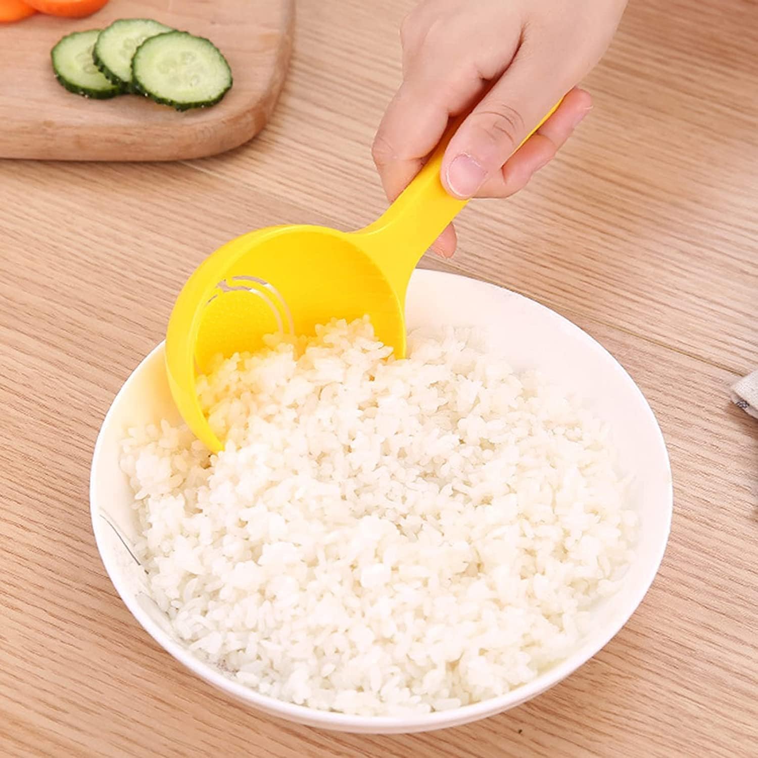 Yellow Non-stick Rice Ball Scoop Mold and Sushi Mold Spatula Kitchen Utensil