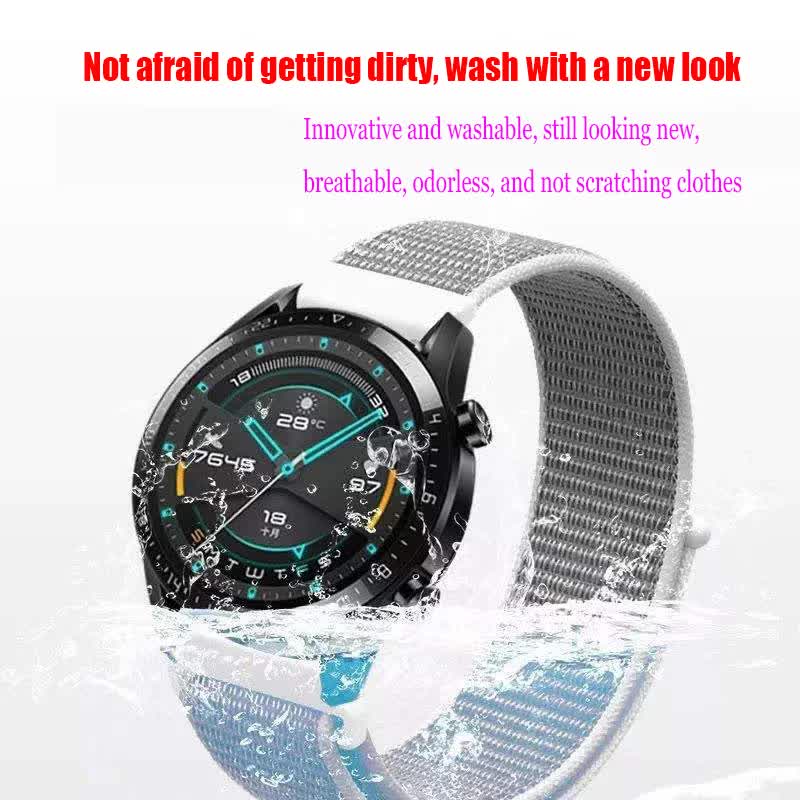 Garmin Venu SQ Compatible Metal Bracelet 18mm 20mm 22mm Silver Watch Band for Vivoactive 3 4 4s Venu 2 2s Forerunner 645 Silicone Nylon Loop