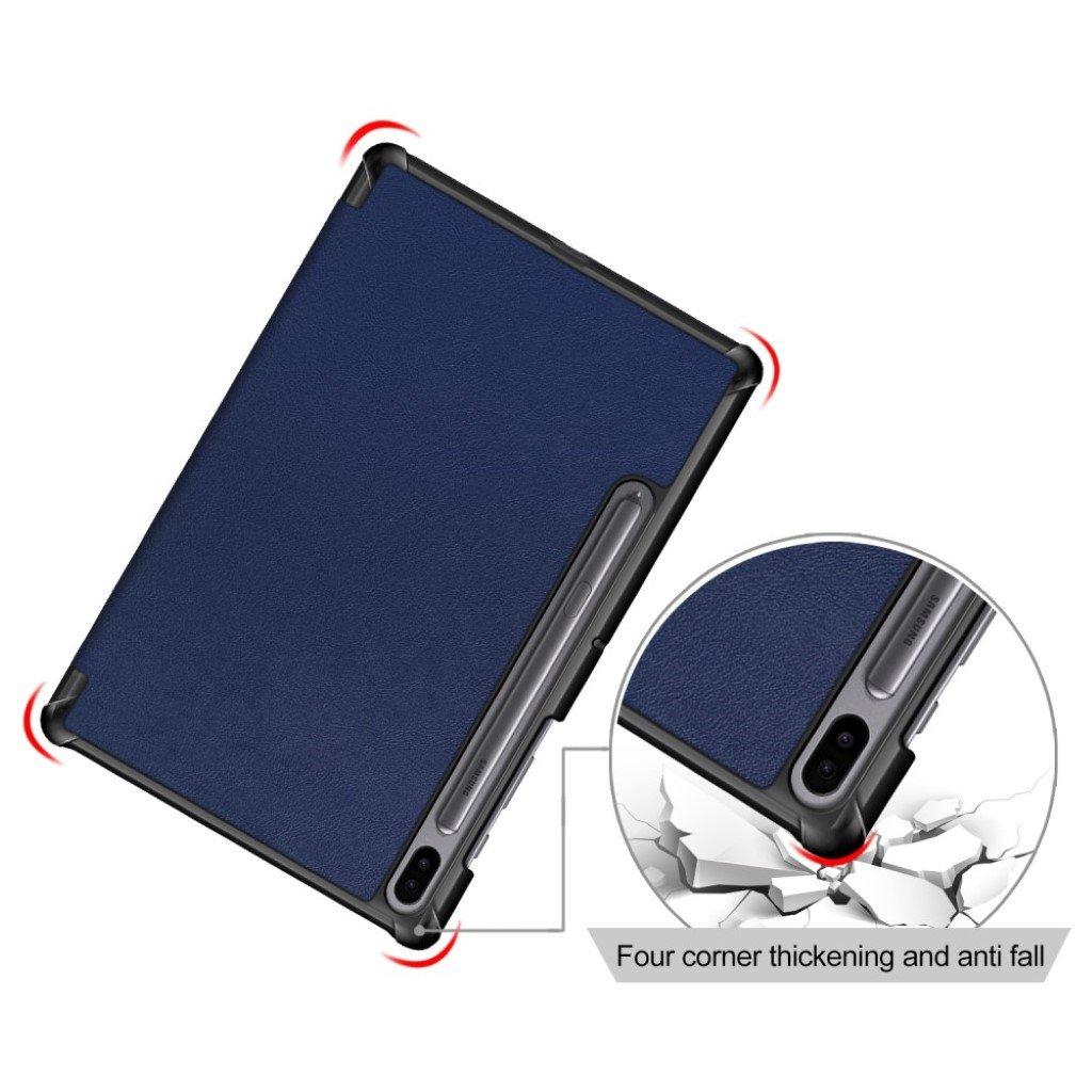 Compatible with Samsung Galaxy Tab S6 Leather Case with Three Flaps - Protective Cover Samsung